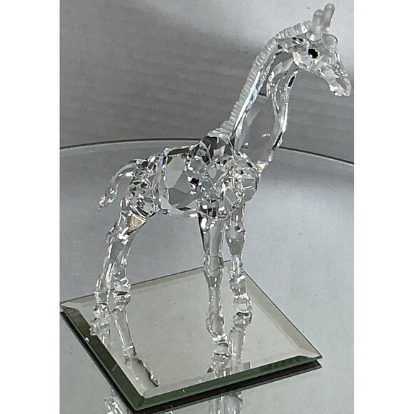 Swarovski Other - Swarovski Crystal BABY GIRAFFE 7603 Clear New In Box 5.5" Retired W/ Mirror